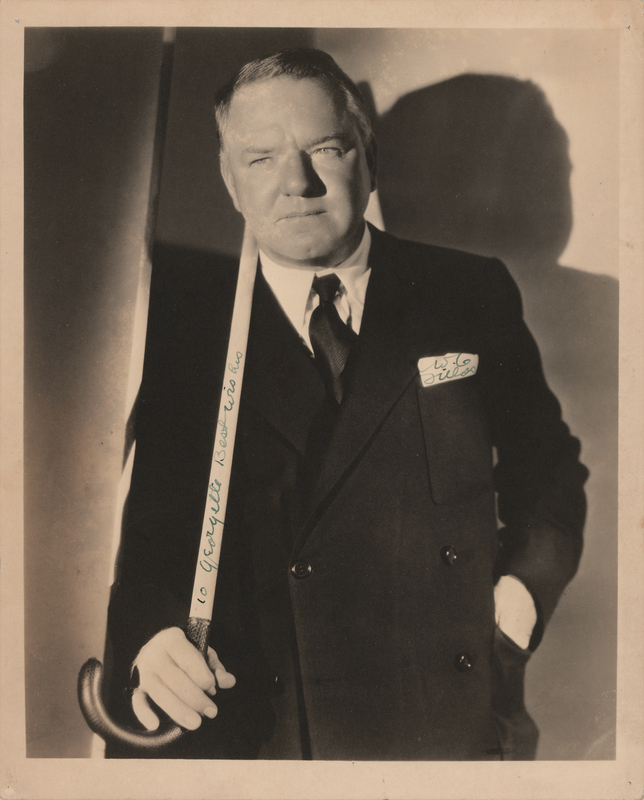 Lot 527 W. C. Fields Signed Photograph