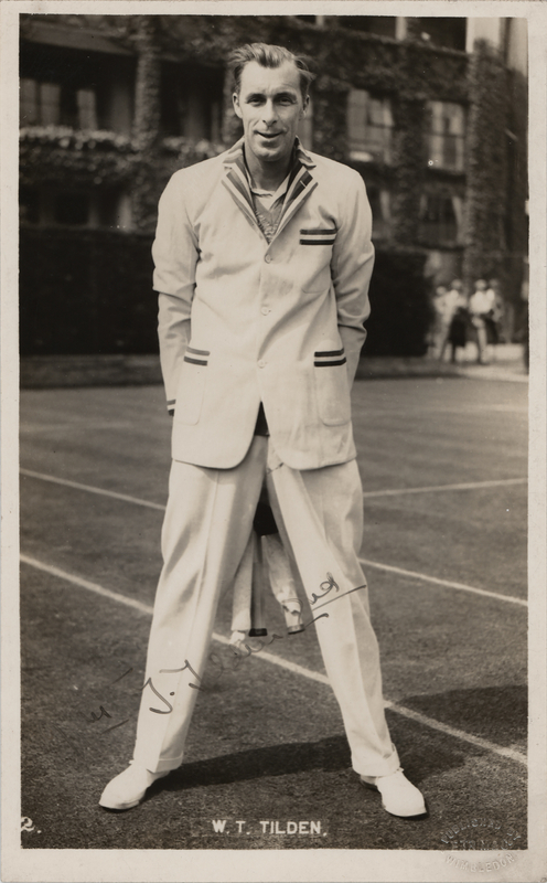 Lot 770 Bill Tilden Signed Photograph