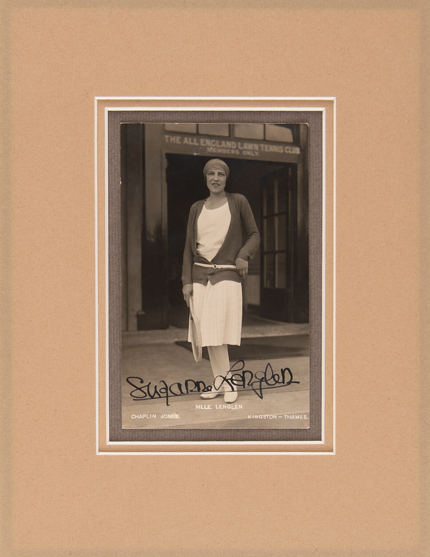 Lot 727 Suzanne Lenglen Signed Photograph