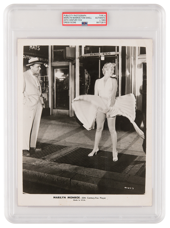 Lot 577 Marilyn Monroe Original Photograph for The Seven Year Itch - PSA Type III