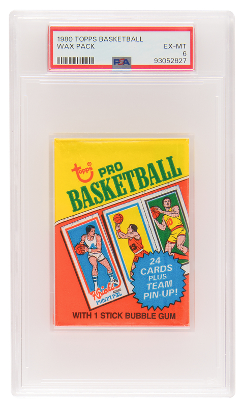 Lot 666 1980 Topps Basketball Wax Pack - PSA EX-MT 6
