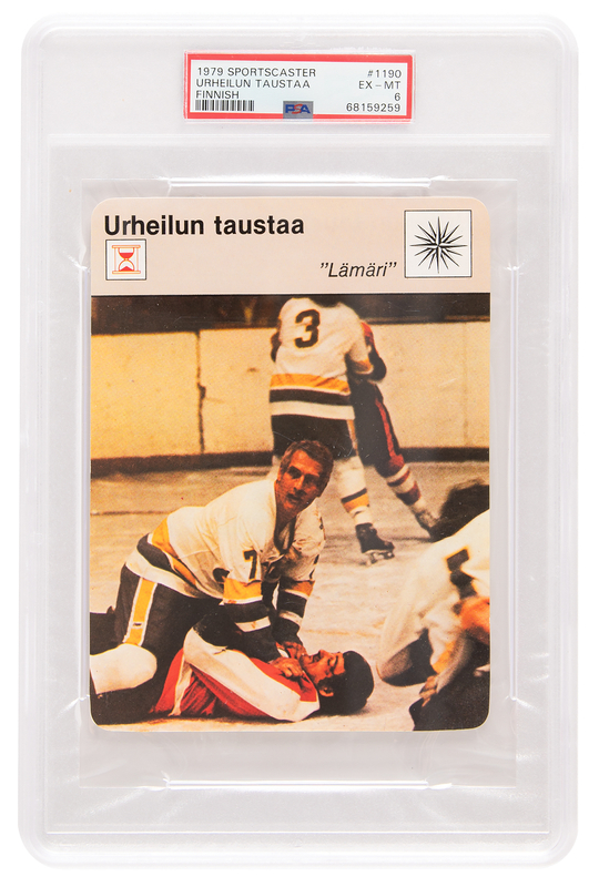 Lot 585 1979 Sportscaster #1190 Paul Newman (Slap Shot) - PSA EX-MT 6