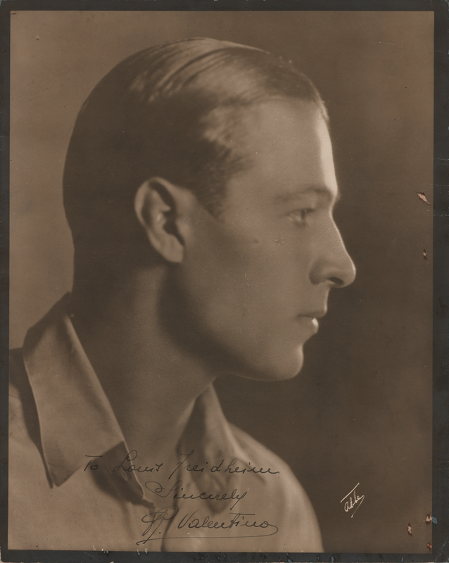 Lot 467 Rudolph Valentino Signed Photograph