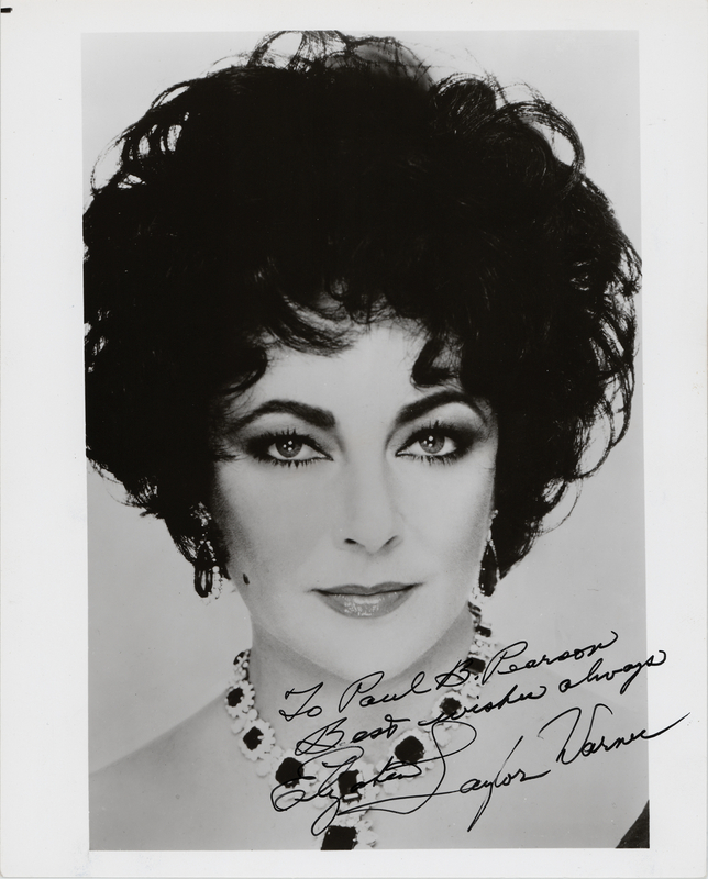 Lot 620 Elizabeth Taylor Signed Photograph