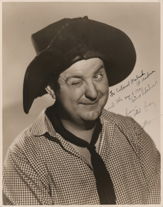 Lot 499 Smiley Burnette Oversized Signed Photograph