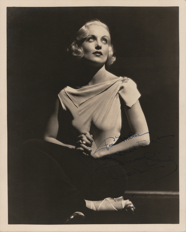 Lot 565 Carole Lombard Signed Photograph