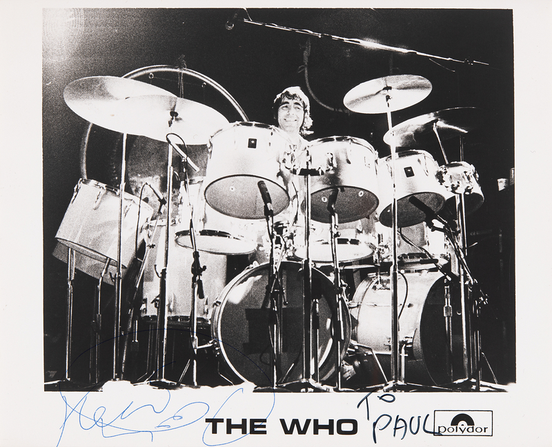 Lot 397 The Who: Keith Moon Signed Photograph