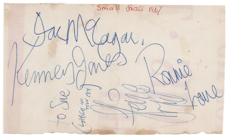 Lot 438 Small Faces Signatures