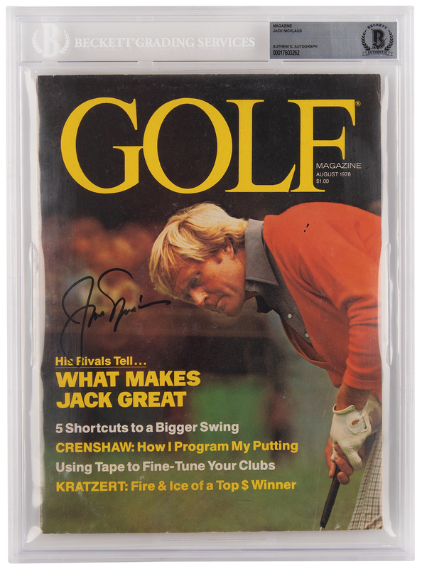 Lot 745 Jack Nicklaus Signed Magazine - Golf