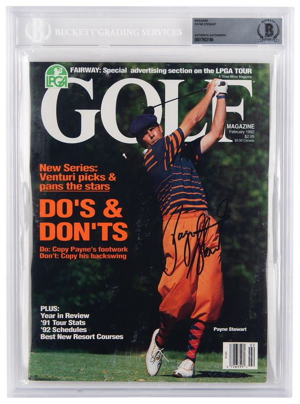 Lot 768 Payne Stewart Signed Magazine - Golf