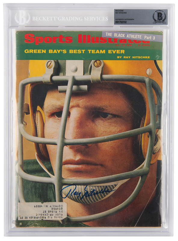 Lot 747 Ray Nitschke Signed Magazine - Sports Illustrated