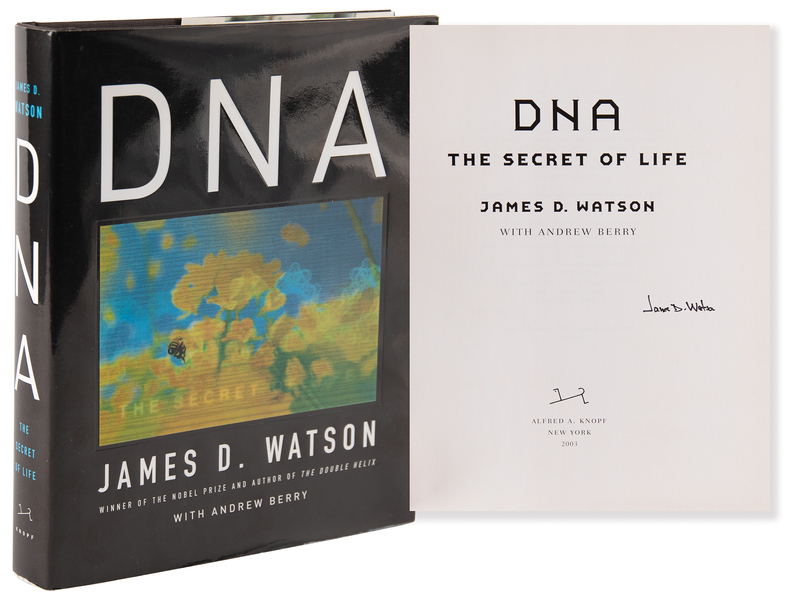 Lot 158 DNA: James D. Watson Signed Book - DNA: The Secret of Life
