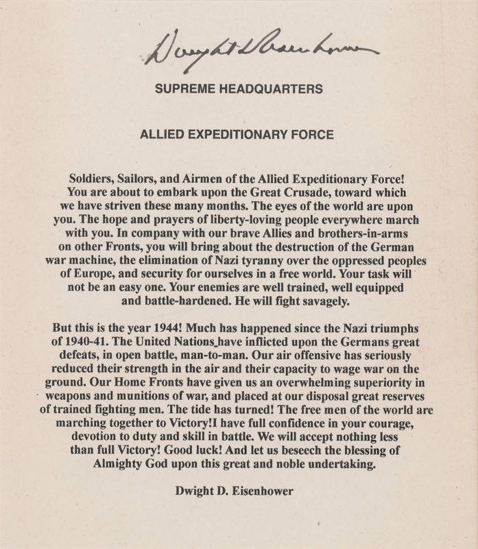 Lot 39 Dwight D. Eisenhower Signature