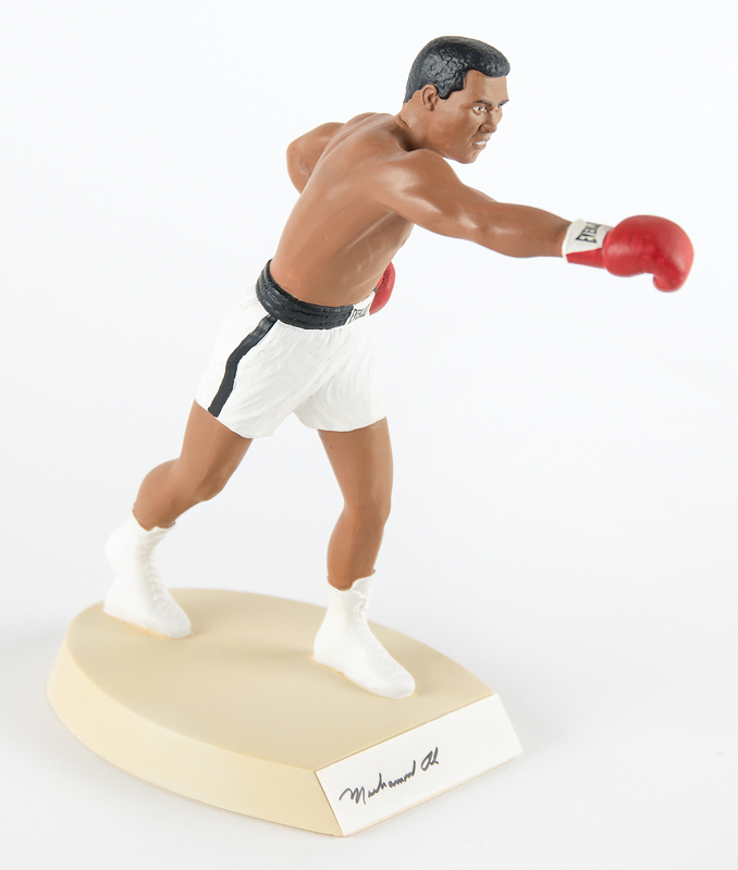 Lot 677 Muhammad Ali Signed Salvino Figurine (Ltd. Ed. #0163/3500)