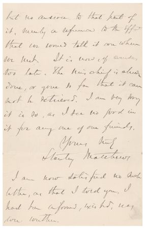 Lot #196 Stanley Matthews Autograph Letter Signed - Image 3