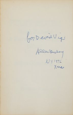 Lot #347 Allen Ginsberg Signed Book - First Blues - Image 4