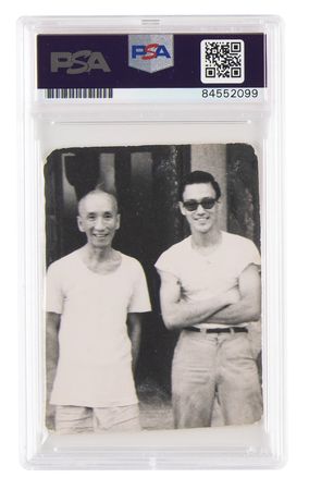 Lot #459 Bruce Lee Signed Photograph to Taky Kimura - PSA MINT 9 - Image 2