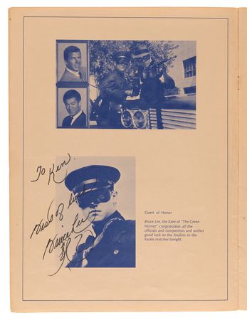 Lot #457 Bruce Lee Signed 1967 National Karate Championship Program - Image 4
