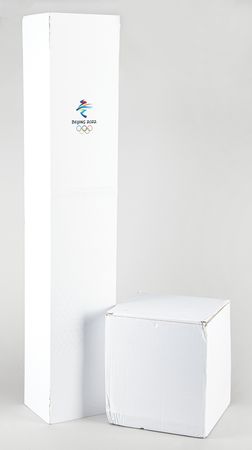Lot #640 Beijing 2022 Winter Olympics Torch and Display Base - Image 8