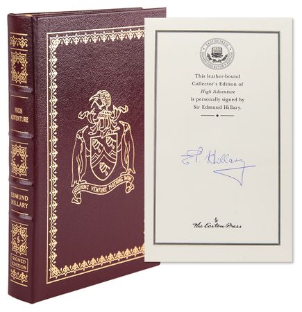 Lot #172 Edmund Hillary Signed Book - High Adventure - Image 1