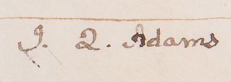 Lot #22 John Quincy Adams Document Signed as President - Image 2