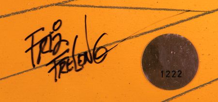 Lot #330 Friz Freleng signed production cel with pan master background for the Pink Panther television show - Image 2