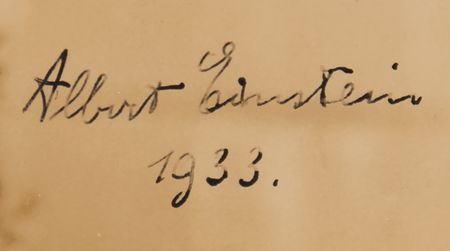 Lot #115 Albert Einstein Signed 'Type I' Photograph, Pictured During His First Visit to the California Institute of Technology - Image 2