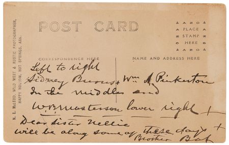 Lot #136 Bat Masterson Twice-Signed Photograph - 