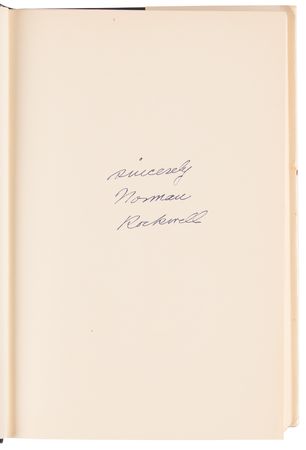Lot #312 Norman Rockwell Signed Book - My Adventures as an Illustrator - Image 4