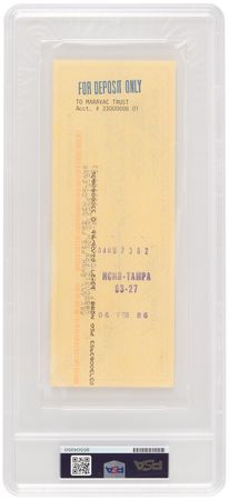 Lot #737 'Pistol' Pete Maravich Signed Check - Image 2