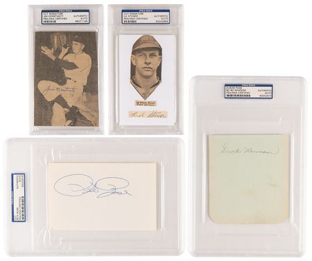 Lot #681 Baseball (52) Signatures with Joe DiMaggio, Dizzy Dean, and Paul Waner - Image 4