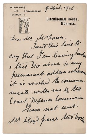 Lot #348 H. Rider Haggard Autograph Letter Signed - Image 1