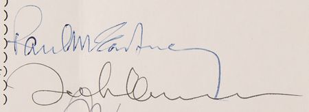 Lot #383 Beatles: Lennon and McCartney Document Signed - Image 6