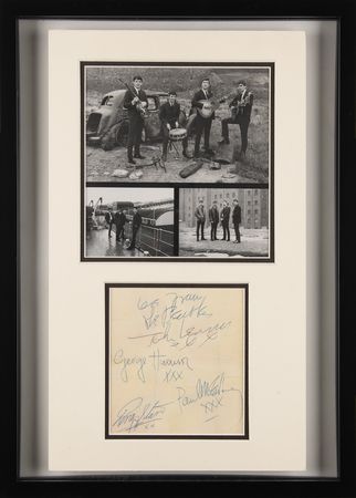 Lot #380 Beatles Signatures (Pre-Invasion, Mid-1963) - Image 1