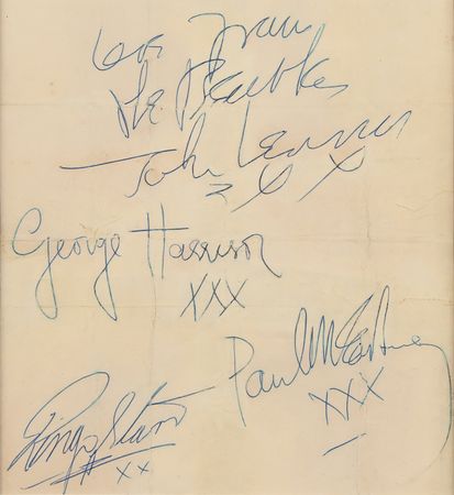 Lot #380 Beatles Signatures (Pre-Invasion, Mid-1963) - Image 2