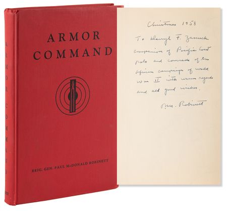 Lot #277 Paul McDonald Robinett Signed Book and Autograph Letter Signed to Darryl F. Zanuck - Image 1