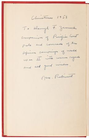 Lot #277 Paul McDonald Robinett Signed Book and Autograph Letter Signed to Darryl F. Zanuck - Image 4