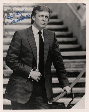 Lot #83 Donald Trump Signed Photograph - Image 1