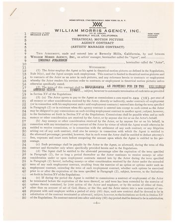 Lot #718 Ingemar Johansson Early Document Signed as the Heavyweight Champ (September 25, 1959) - Image 2