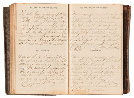 Lot #243 Civil War: John W. Wilbur Diary and Letter Collection with Vicksburg Battlefield Relic and Allen & Wheelock 'Pepperbox? Revolver - 