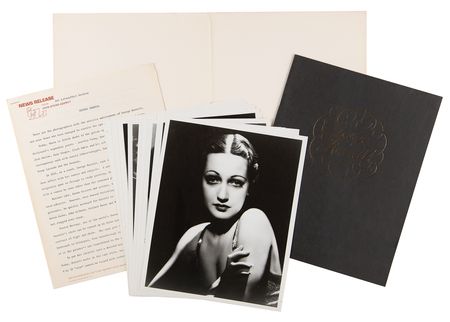 Lot #552 George Hurrell Signed Press Kit with (15) Photographs - Image 2