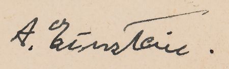 Lot #119 Albert Einstein Autograph Note Signed: 