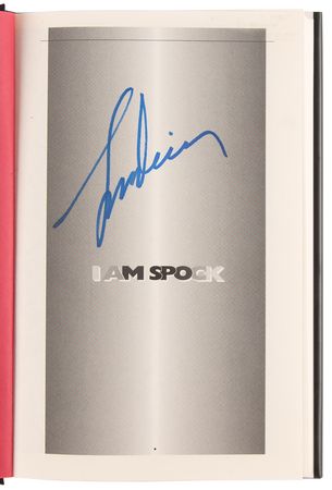 Lot #588 Leonard Nimoy (2) Signed Books - You & I and I Am Spock - Image 3