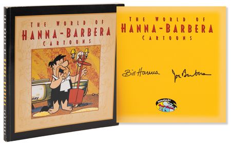 Lot #326 Bill Hanna and Joe Barbera Signed Exhibition Catalog - The World of Hanna-Barbera Cartoons - Image 1