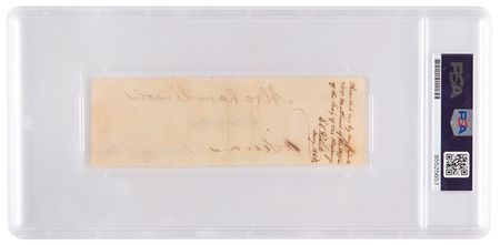 Lot #7 Abraham Lincoln Signature as President - PSA NM-MT+ 8.5 - Image 4