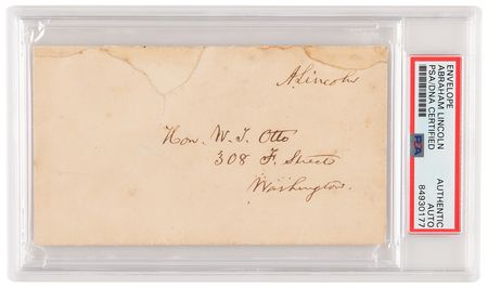 Lot #8 Abraham Lincoln Signed Free Frank to William Tod Otto - Friend, Indiana Lawyer, and Cabinet Member - Image 2