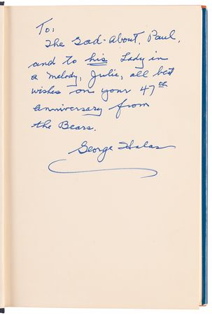 Lot #712 George Halas Signed Book - Halas by Halas - Image 3