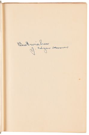 Lot #174 J. Edgar Hoover Signed Book - The FBI Story - Image 4