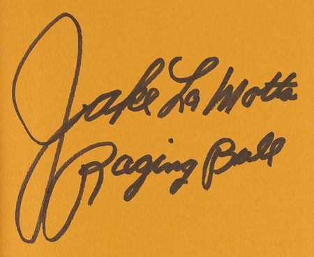 Lot #725 Jake LaMotta Signed Book - Raging Bull - Image 2