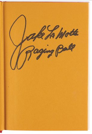 Lot #725 Jake LaMotta Signed Book - Raging Bull - Image 4